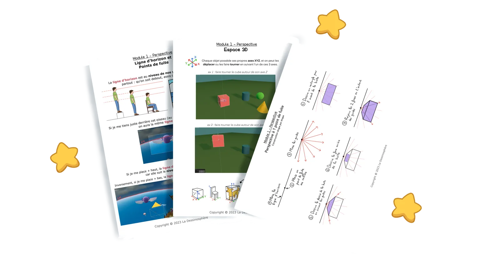 Des fiches de cours et d'exercices en PDF