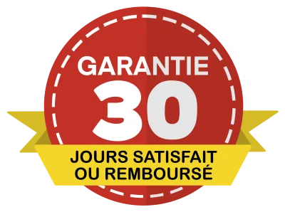 Garantie 30 jours satisfait ou remboursé
